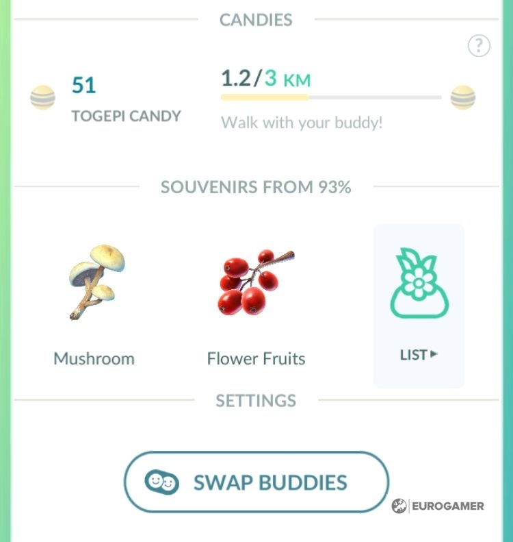 Pok mon go souvenirs list and how souvenirs work explained eurogamer